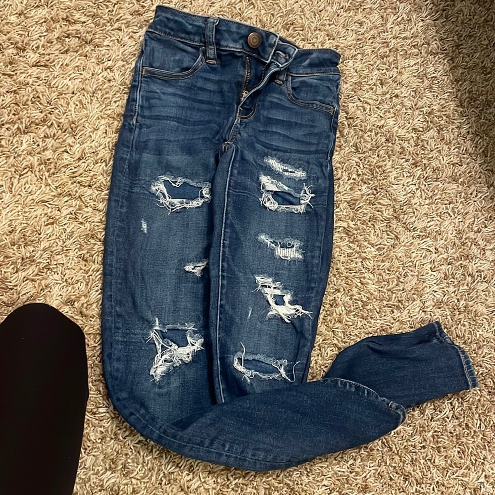 american eagle skinny jeggings size 00
